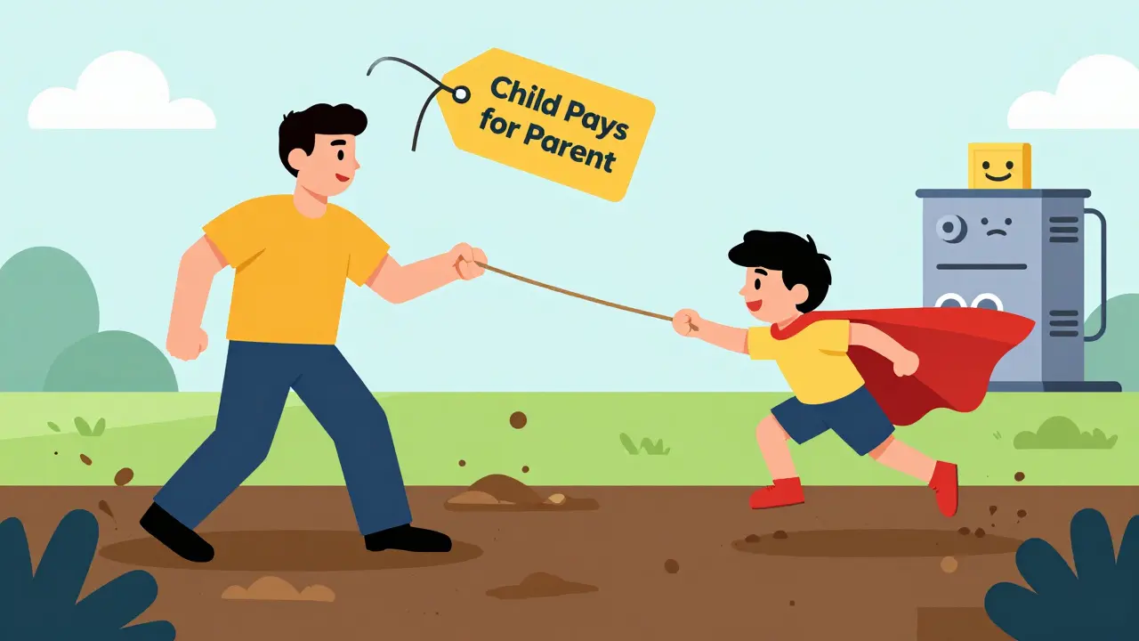 Child transaction pulling stuck parent transaction out of mempool mud with high fee