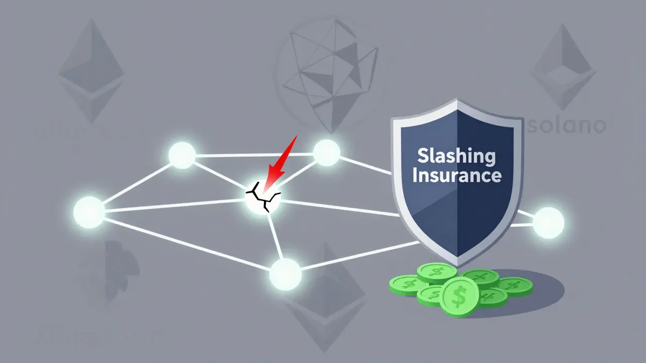 Slashing Insurance and Protection in Proof-of-Stake Blockchain Staking